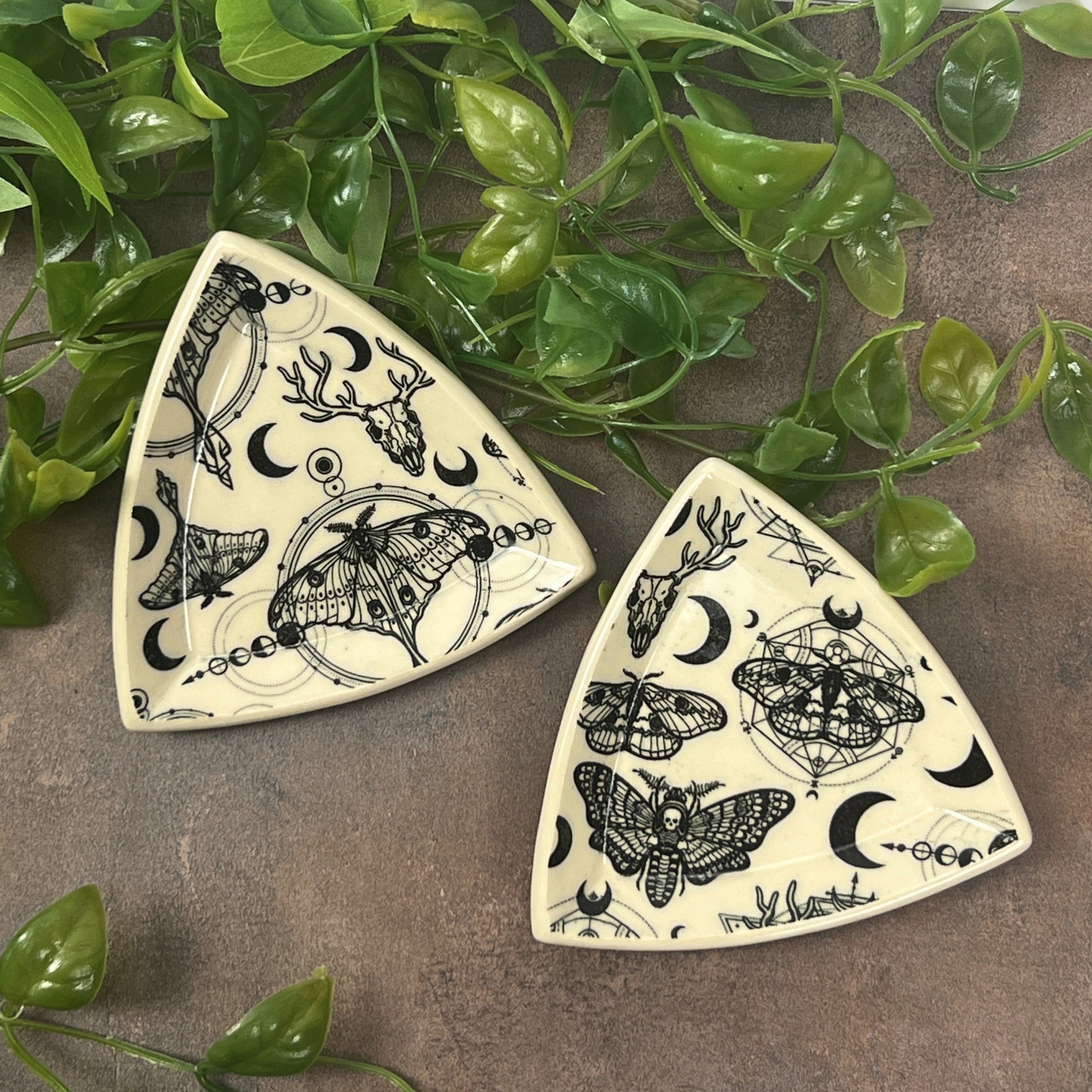 Moth Moon Triangle Plate