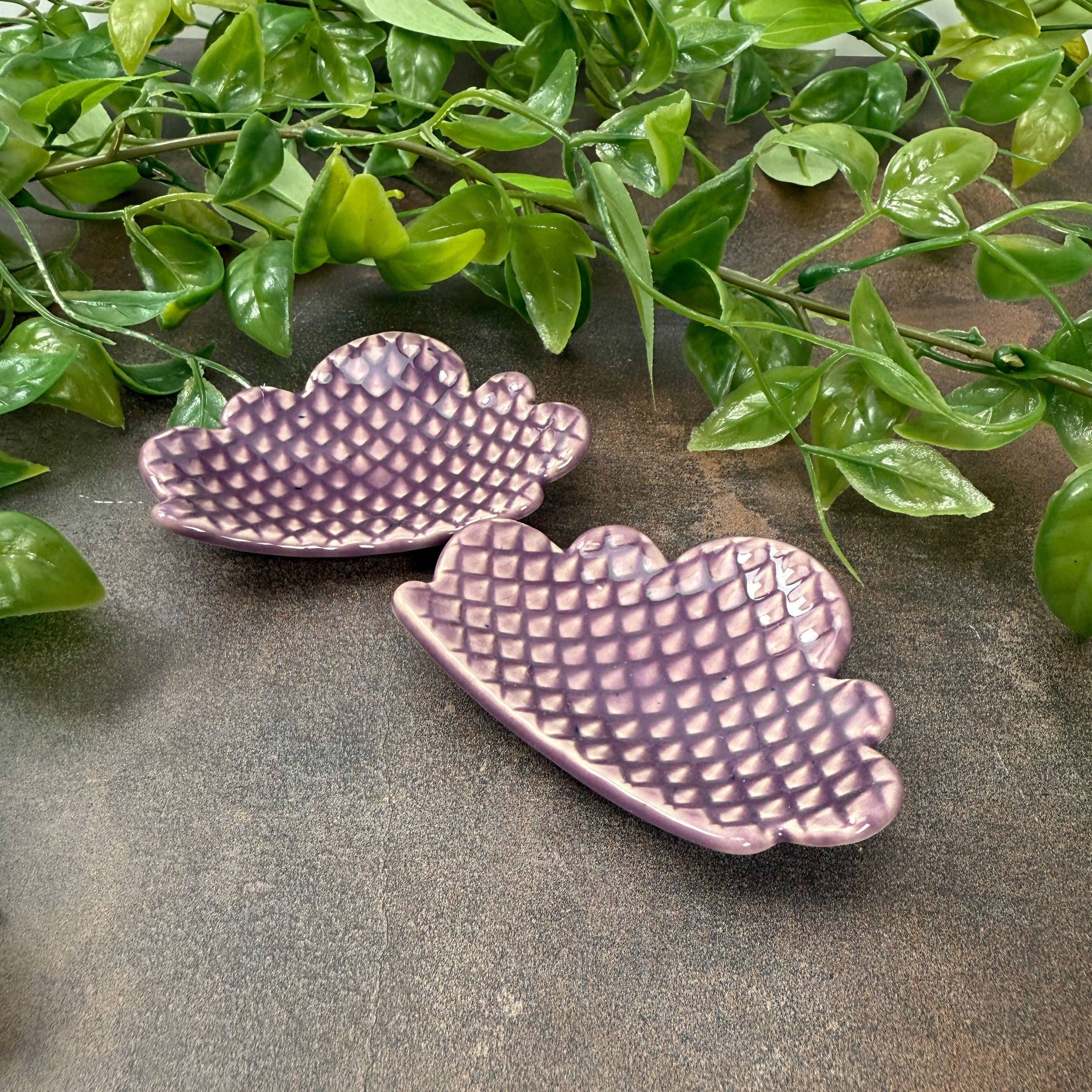 Cloud Shaped Trivet with Purple Dragonscale