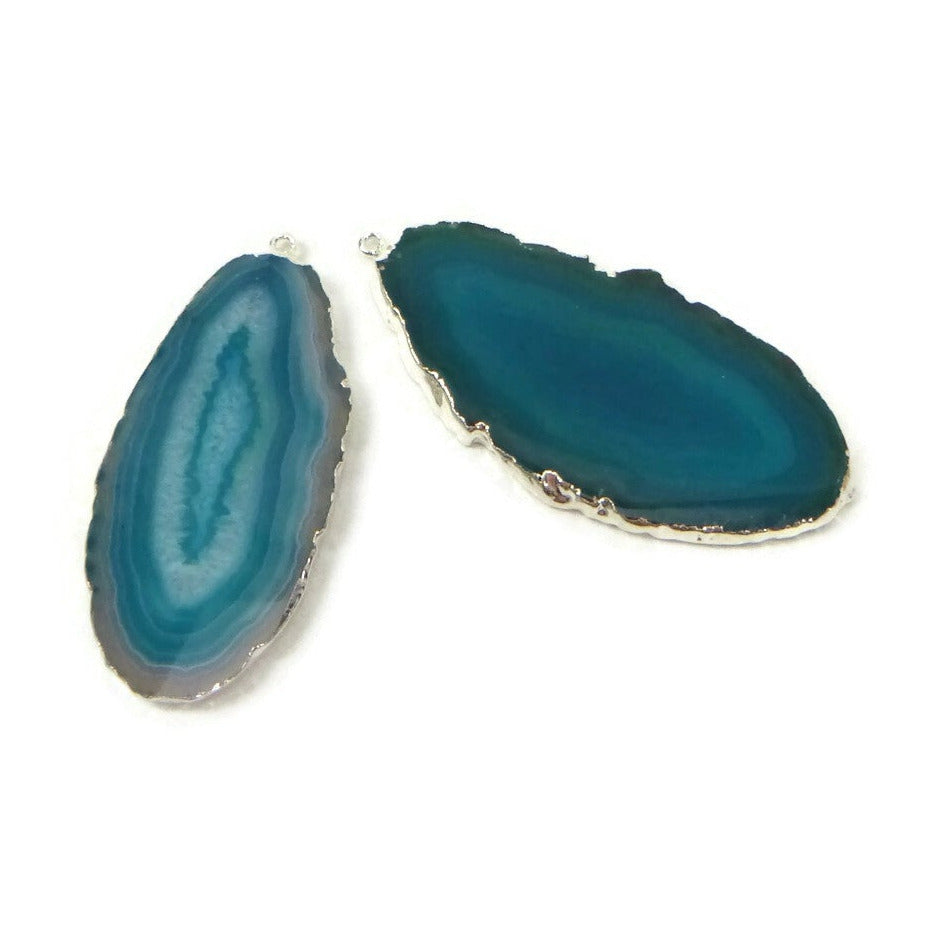 Tea Infuser with Dyed Agate Slice Charm (choose your color!)