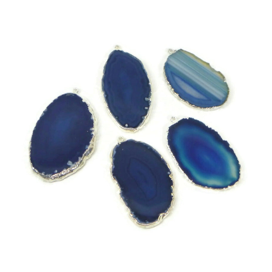 Tea Infuser with Dyed Agate Slice Charm (choose your color!)