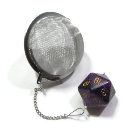 3 Inch Tea Infuser Ball with Large d20 - Color Randomly Chosen