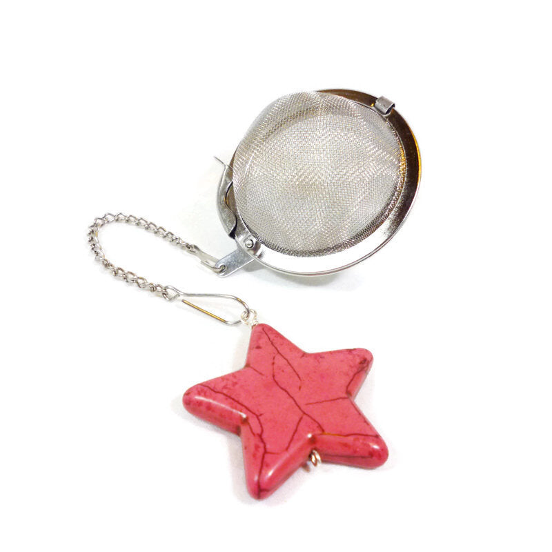 Tea Infuser with Pink Star Charm