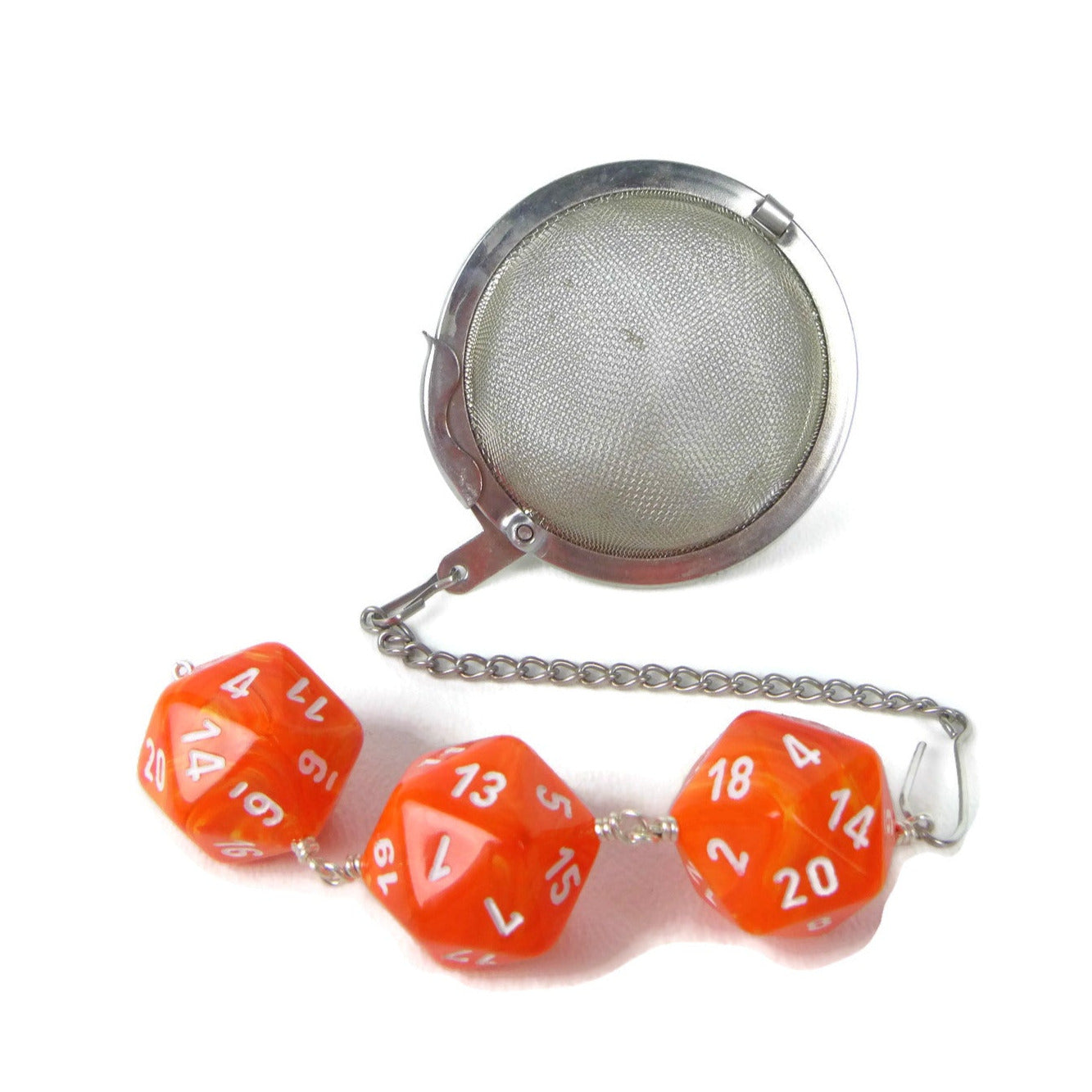 Tea Infuser with Solar Vortex Dice Trio