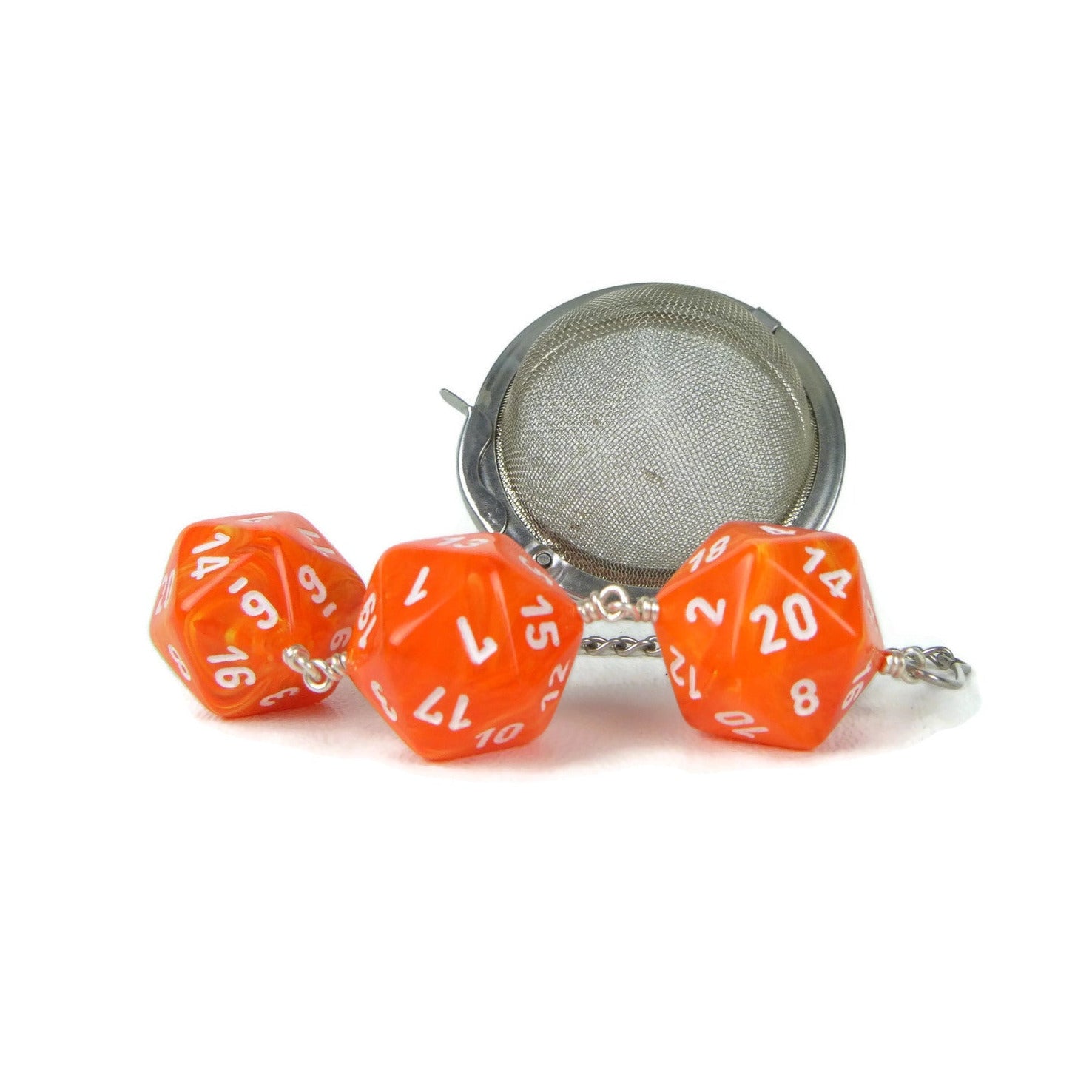 Tea Infuser with Solar Vortex Dice Trio