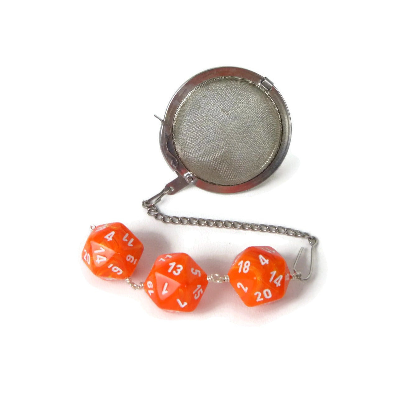 Tea Infuser with Solar Vortex Dice Trio