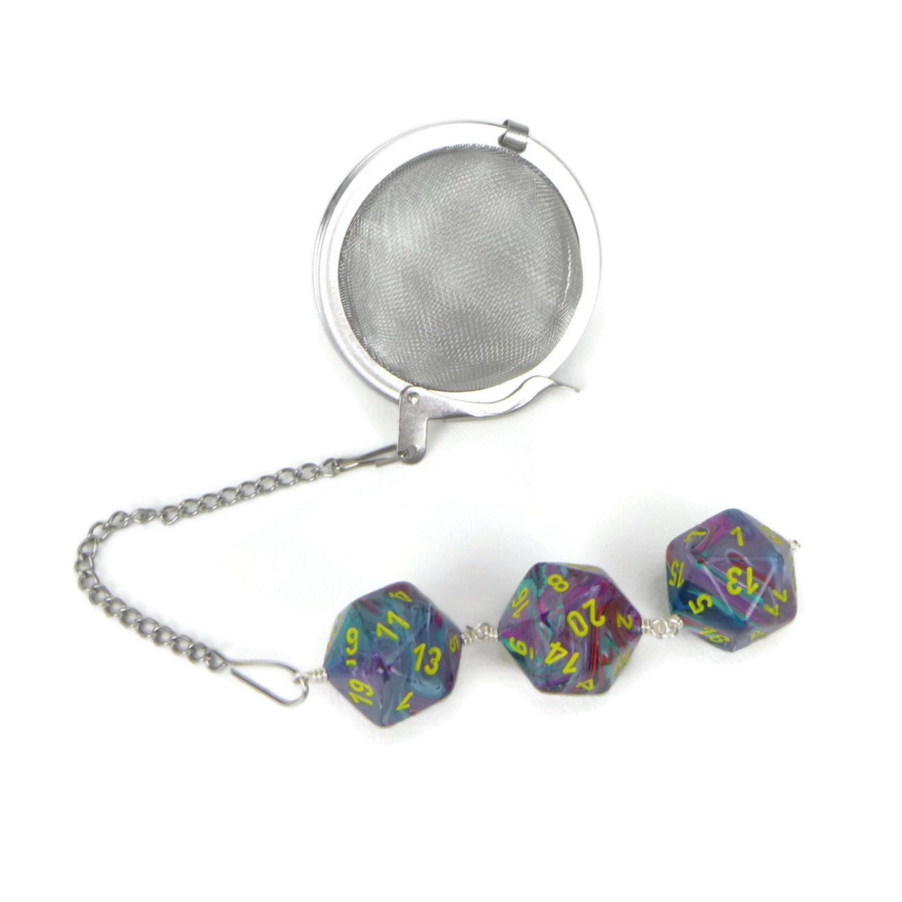 Tea Infuser with Tie-dye dice trio