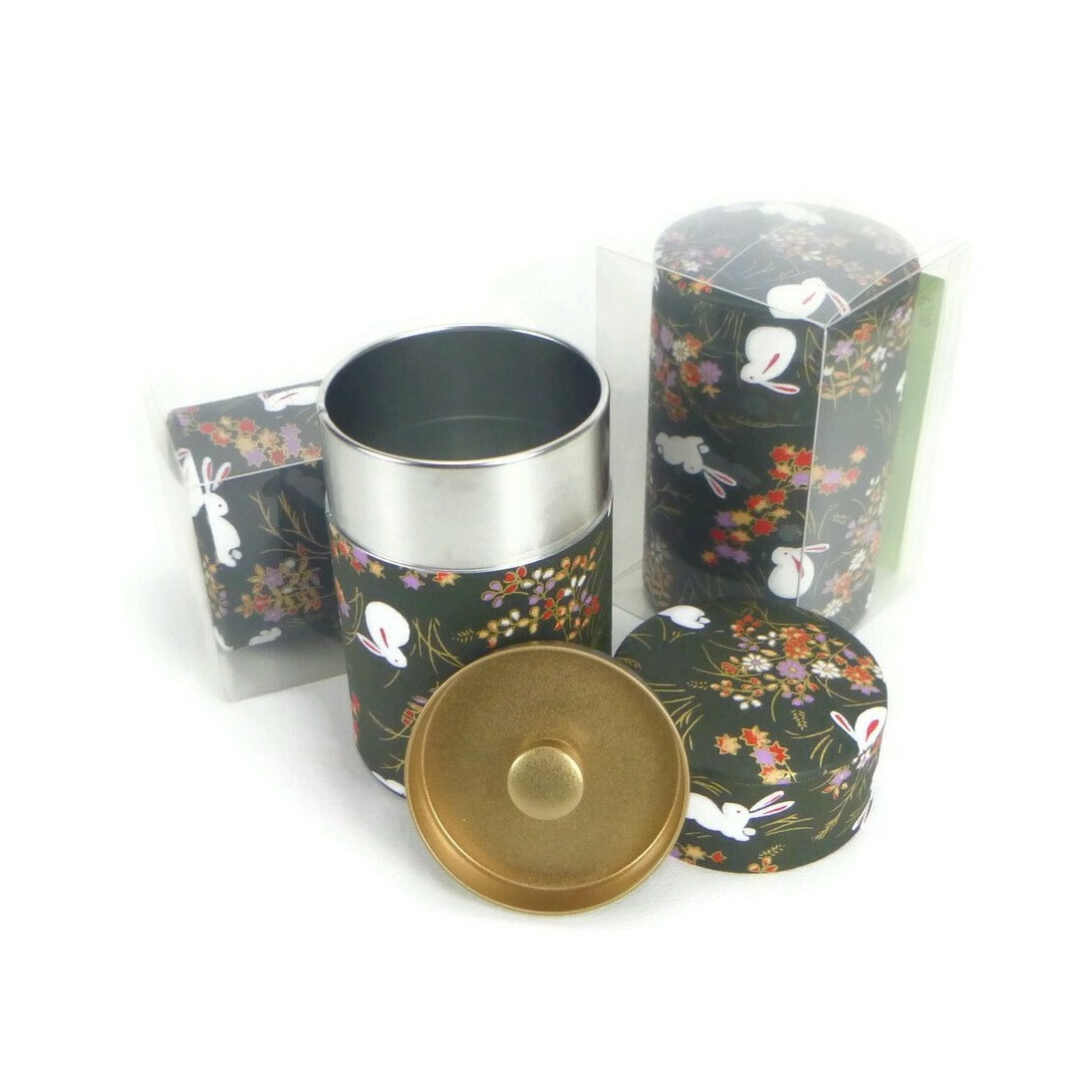 Bunnies in Black Tea Canister - 3.5oz