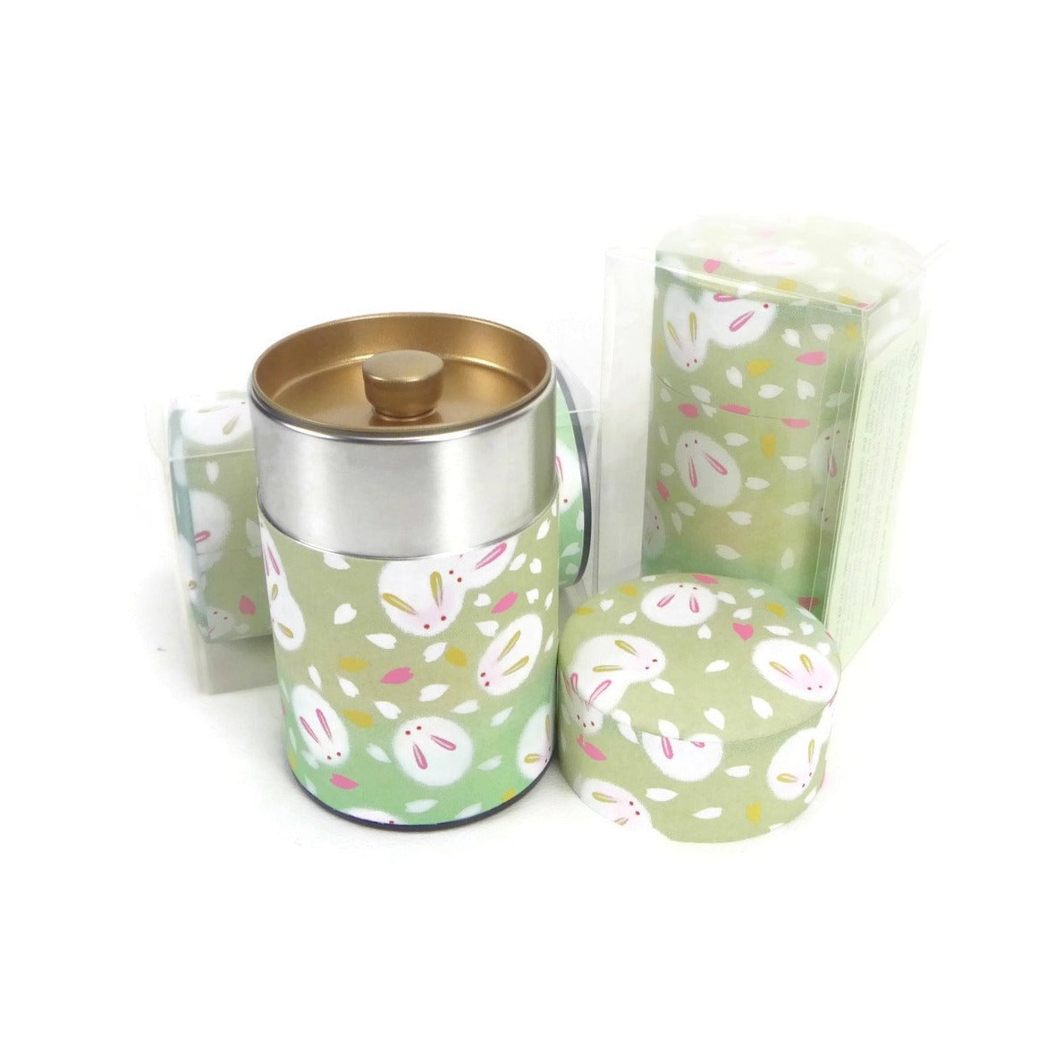 Fluffy Bunnies in Green Tea Canister - 3.5oz