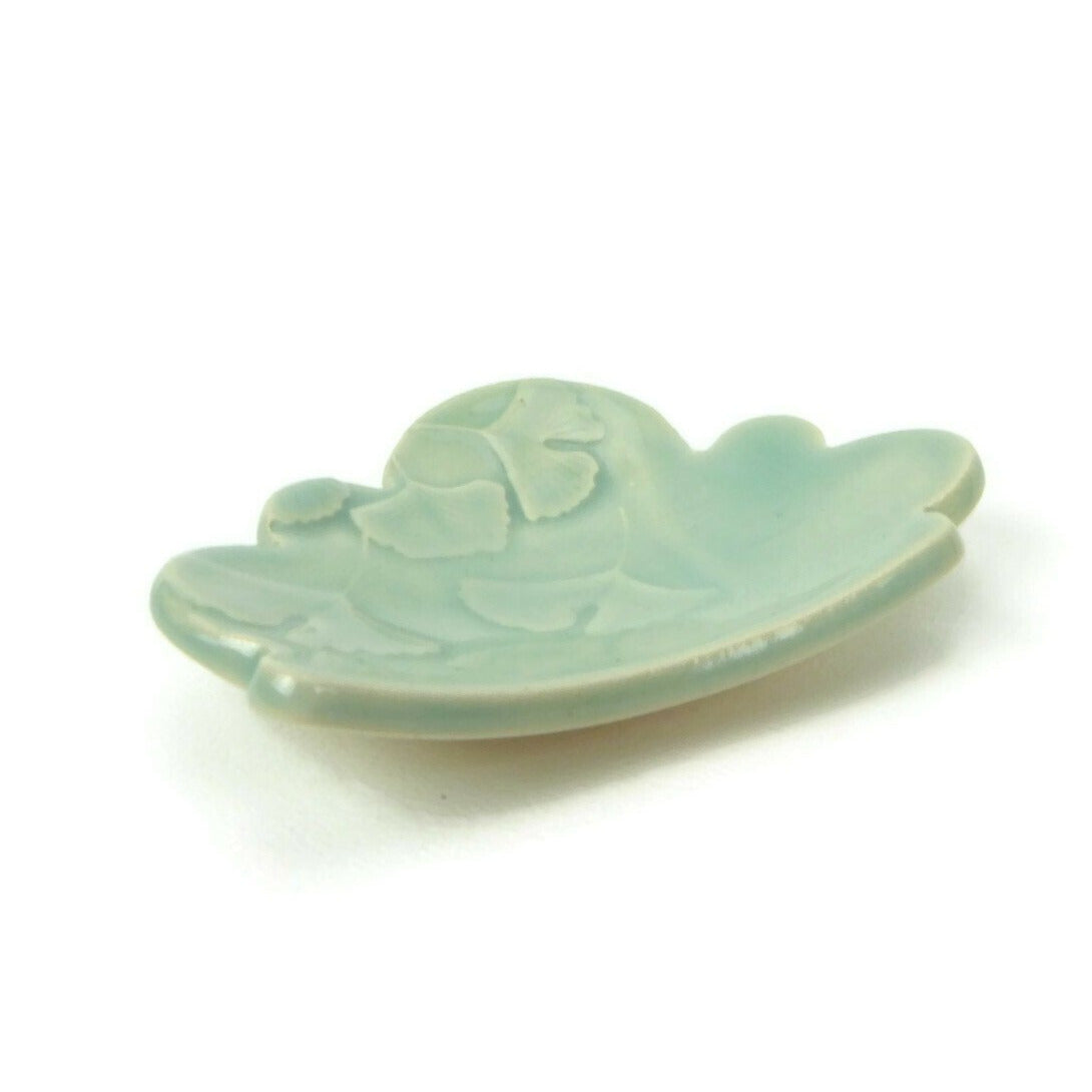Aqua Cloud Shaped Trivet with Ginkgo Texture
