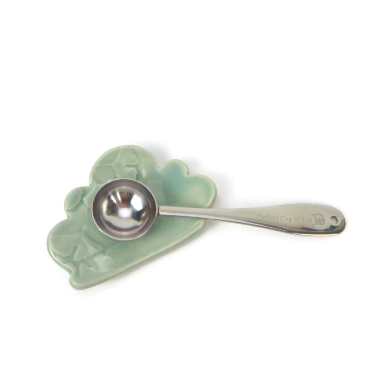 Aqua Cloud Shaped Trivet with Ginkgo Texture