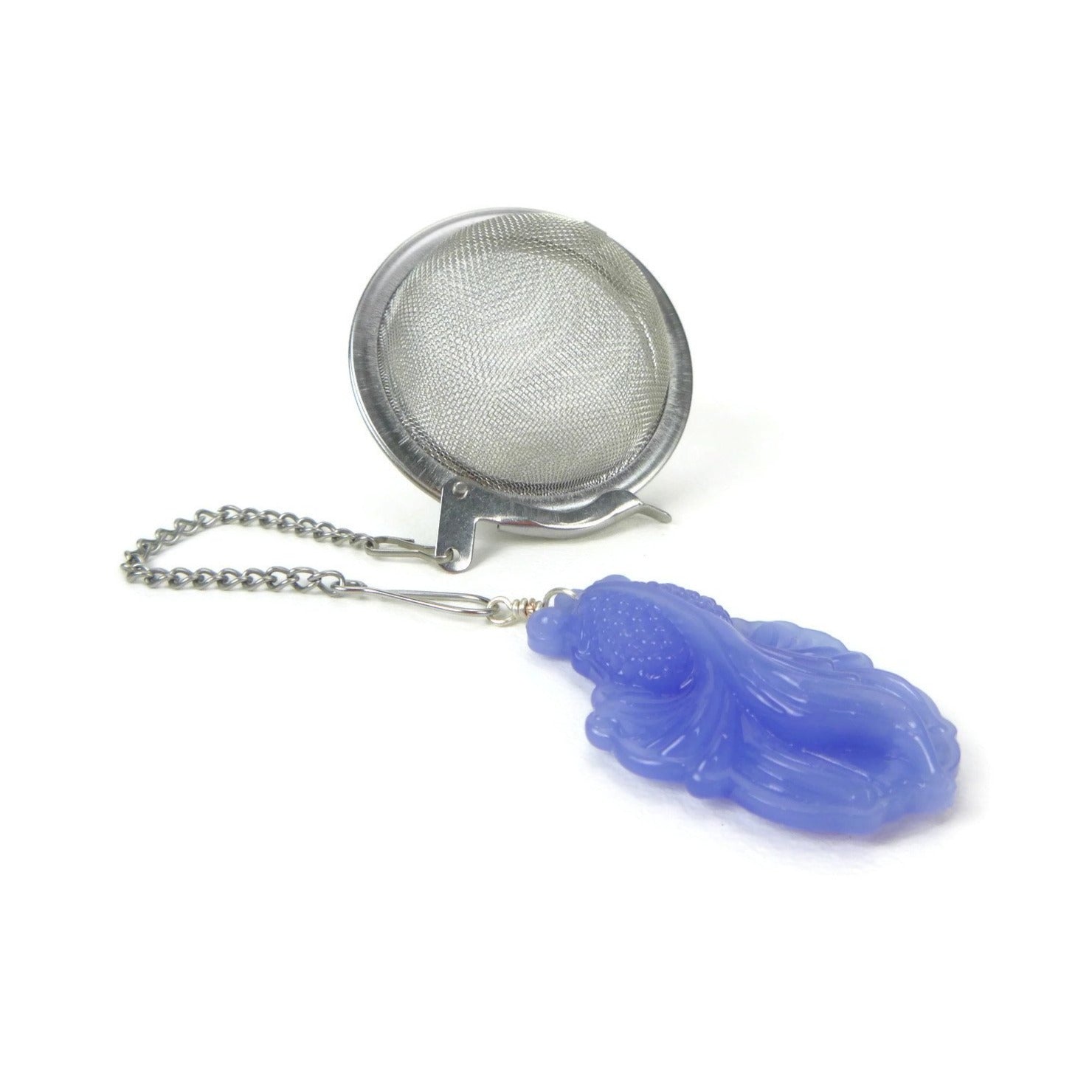 Tea Infuser with Blue Goldfish Charm