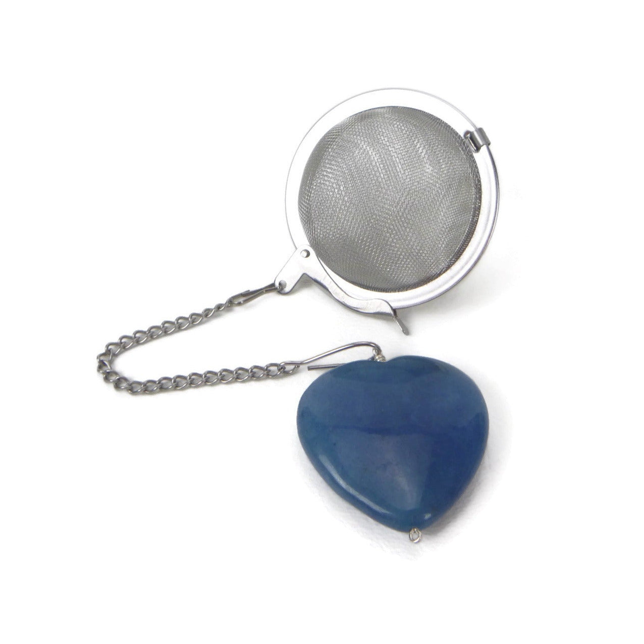 Tea Infuser with Blue Heart Charm