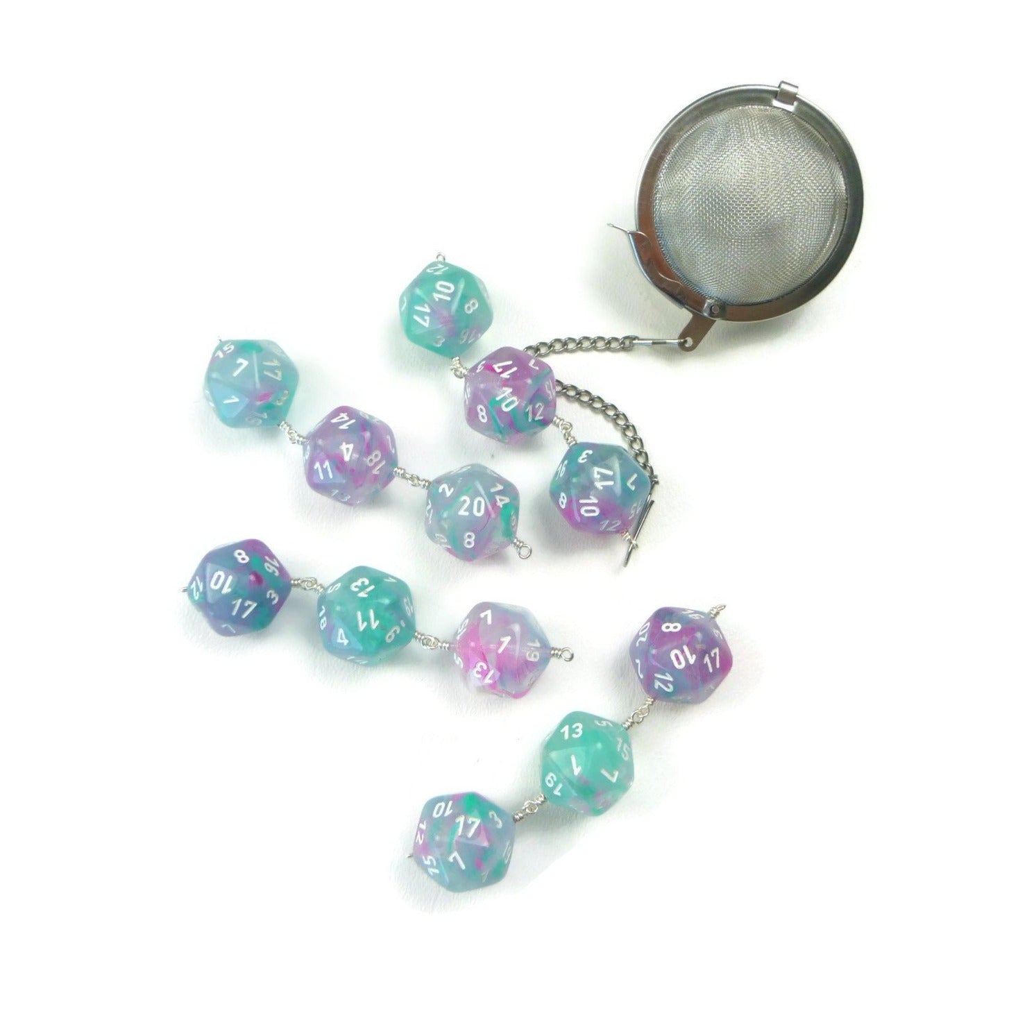 Tea Infuser with Wisteria Dice Trio