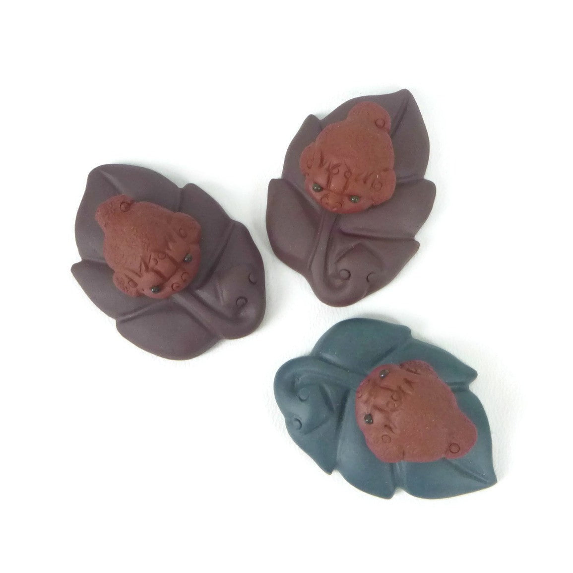 Toad on a Leaf Tea Pet