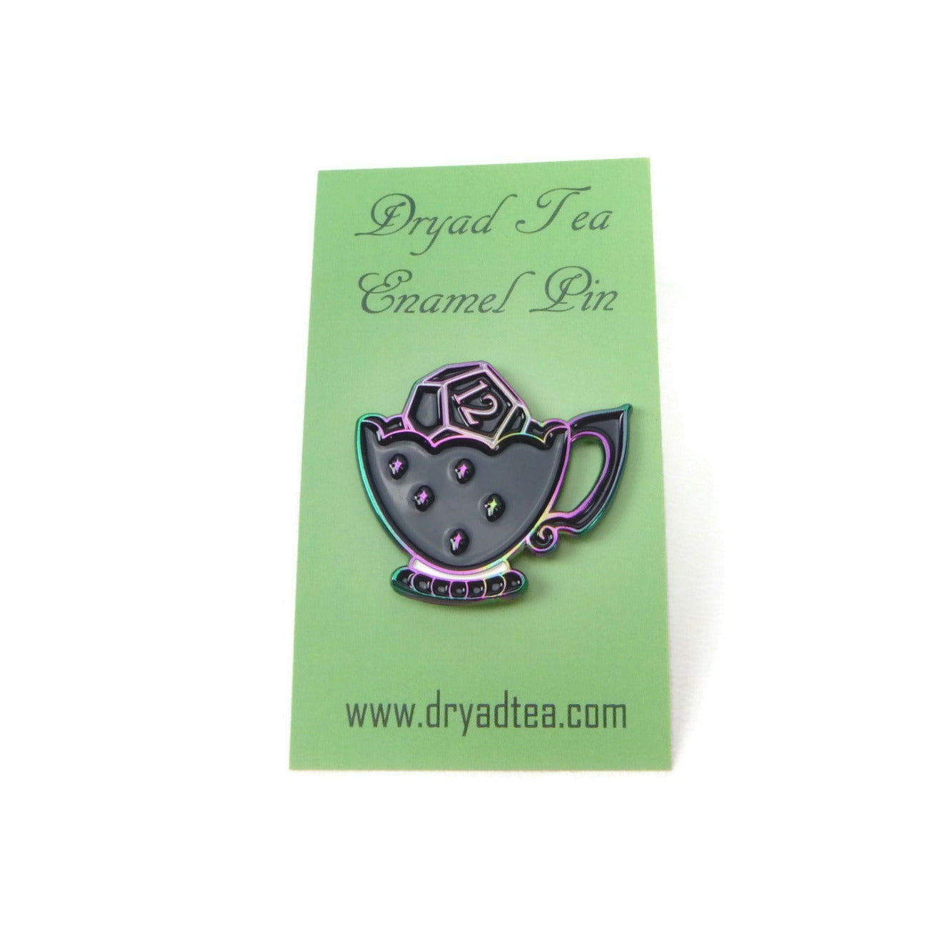 D12 and Teacup Enamel Pins