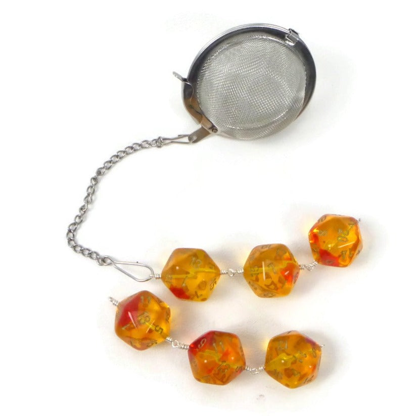 Gemini Red-Yellow D20 dice infuser