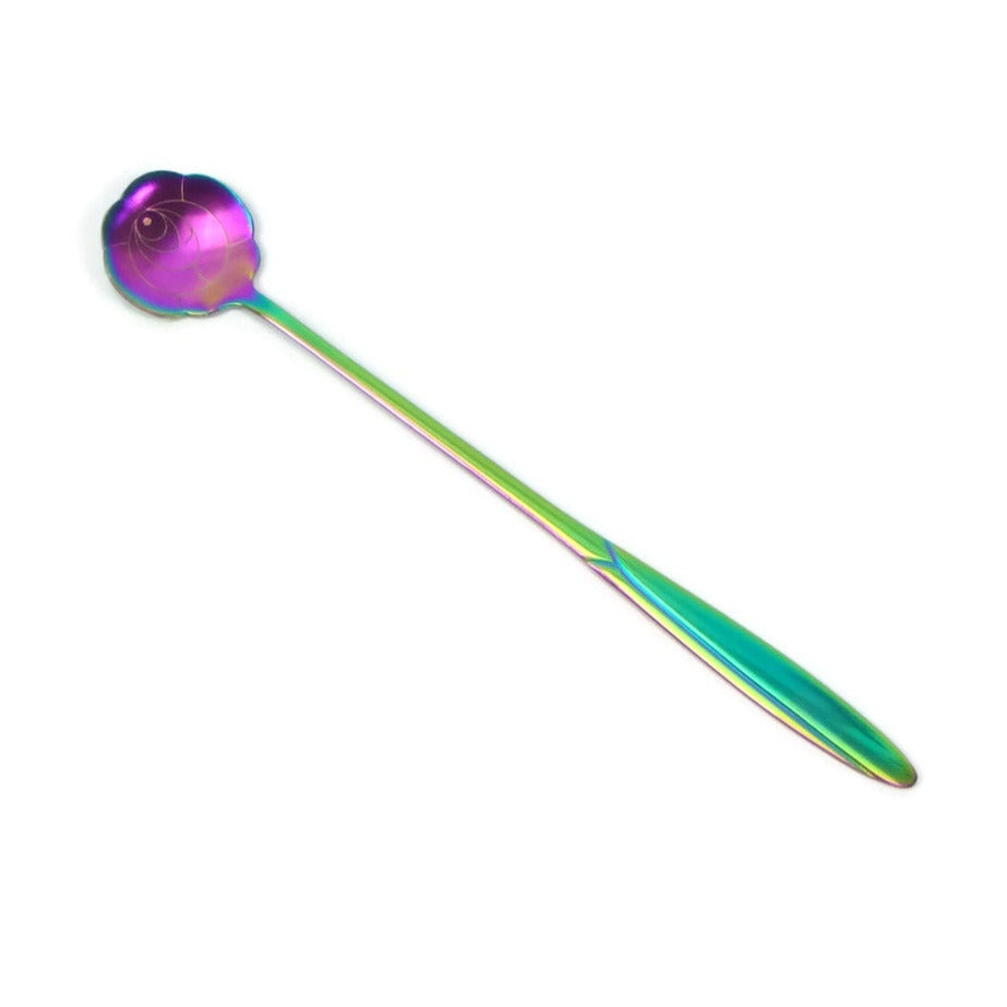Long Rainbow Flower Spoon (Choose your flower)