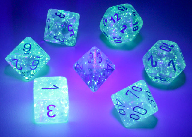 7 Piece Polyhedral Set - Borealis Luminary Icicle