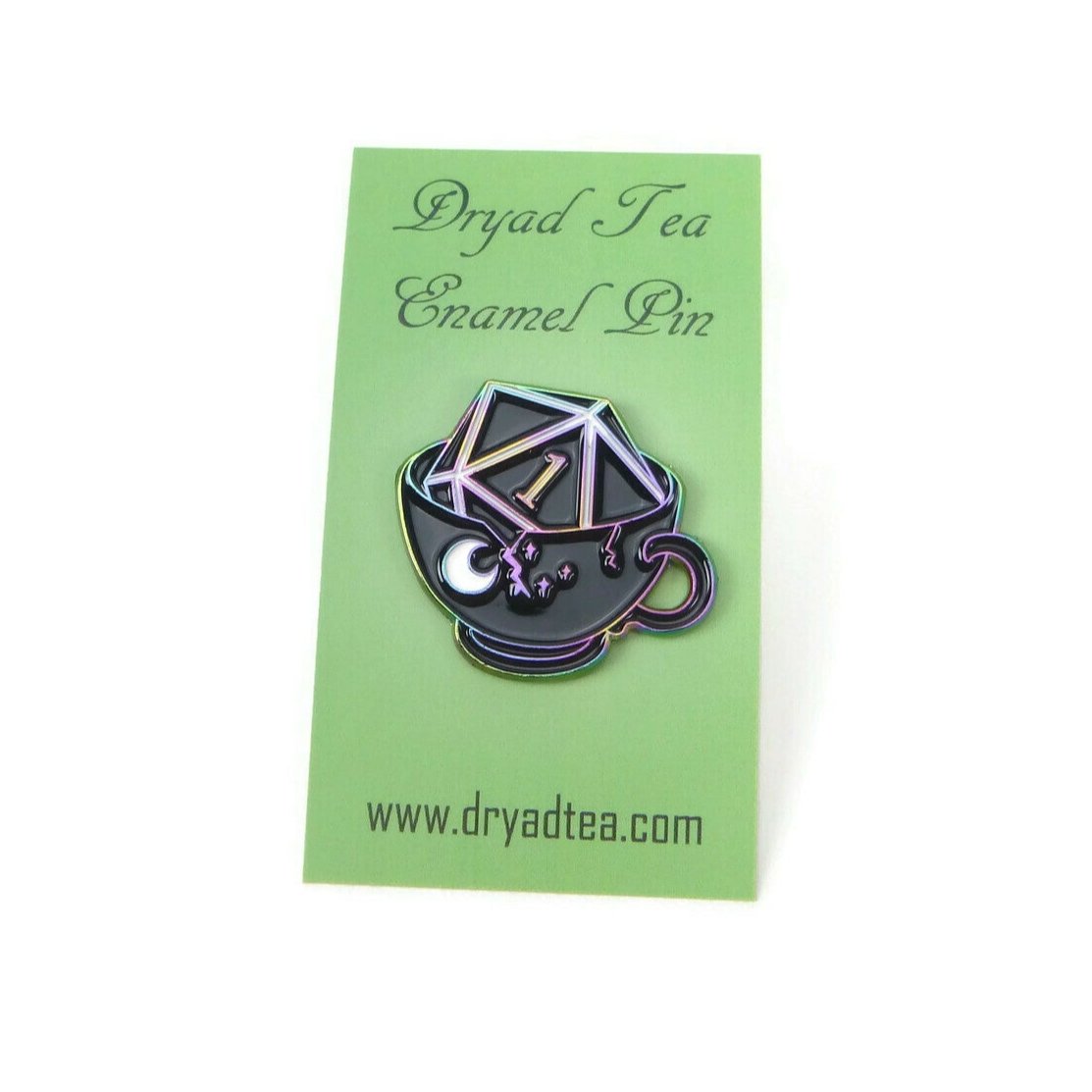 Critical Success and Fail - D20 and Teacup Enamel Pins - Multiple Options