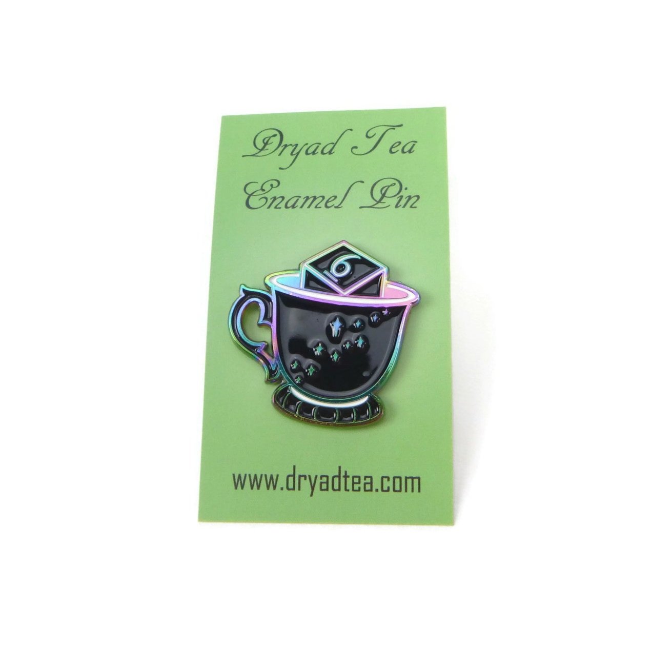 D6 and Teacup Enamel Pins