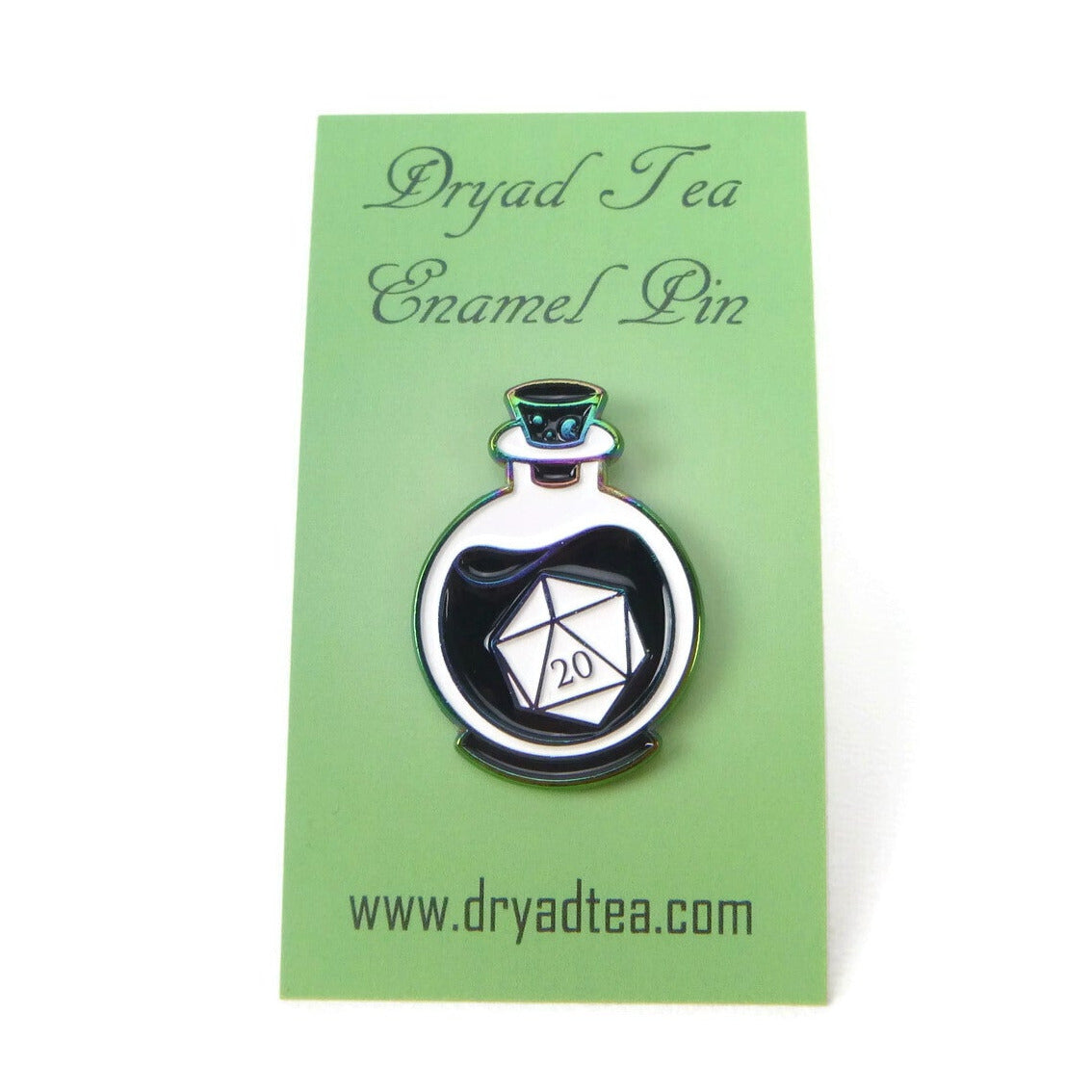 D20 in a Bottle Enamel Pin - Multiple Options