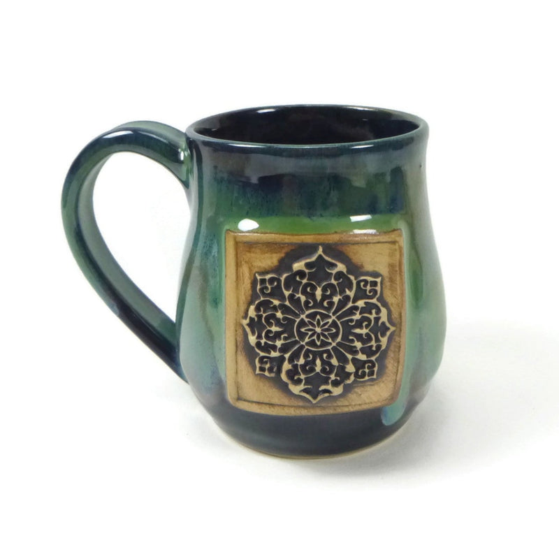 Green and Black Cathedral Mug