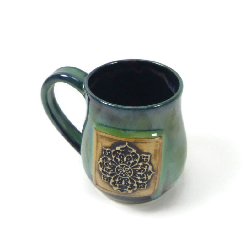Green and Black Cathedral Mug