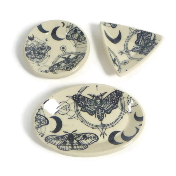 Small Moth Moon Plate (choose your shape!)