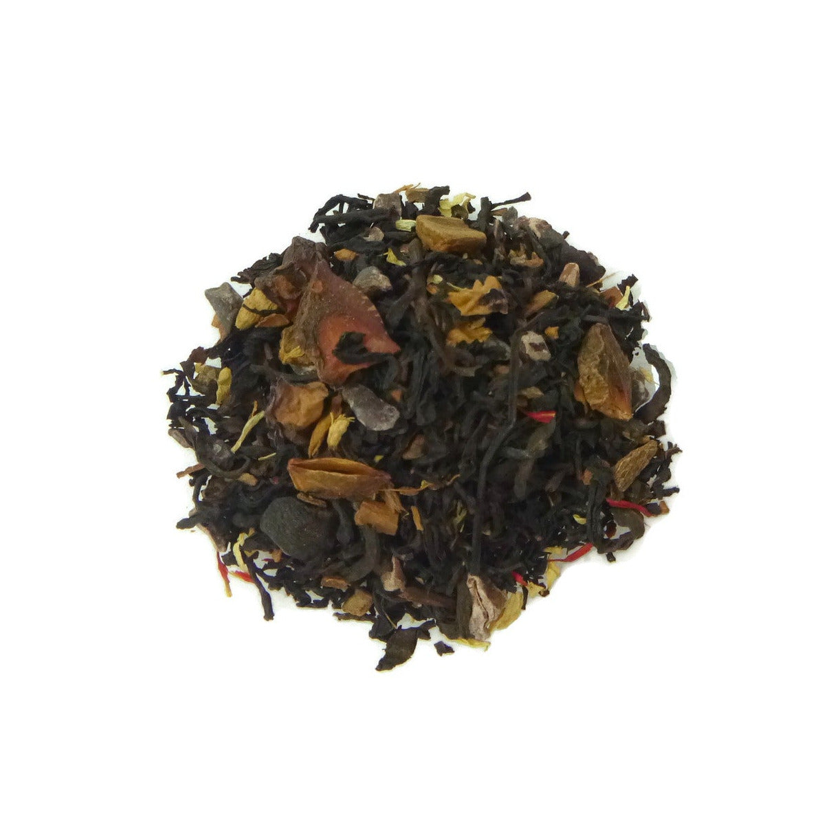 Tea blend on a white background