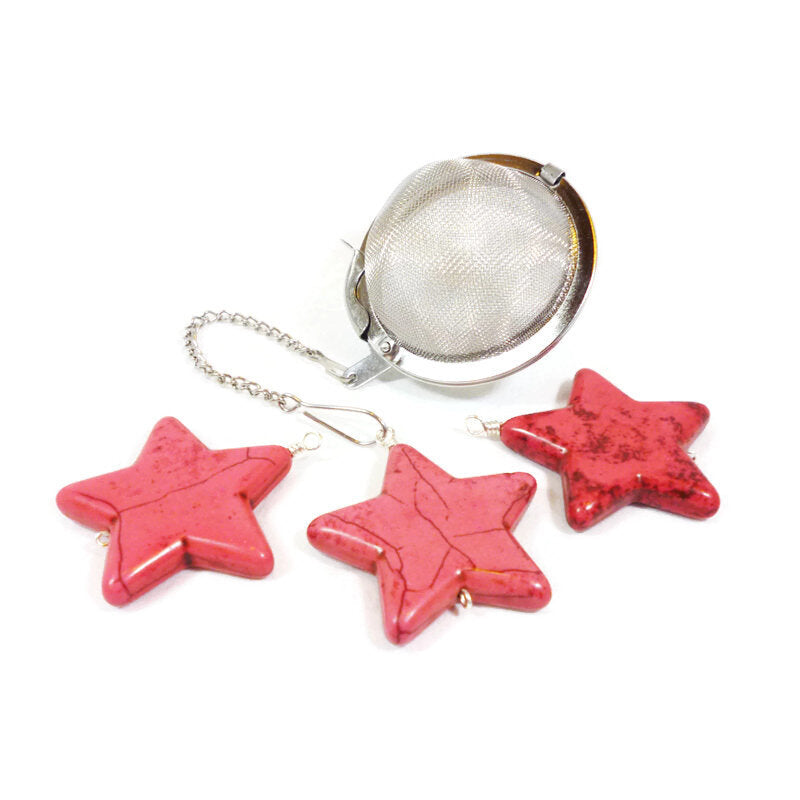 Tea Infuser with Pink Star Charm