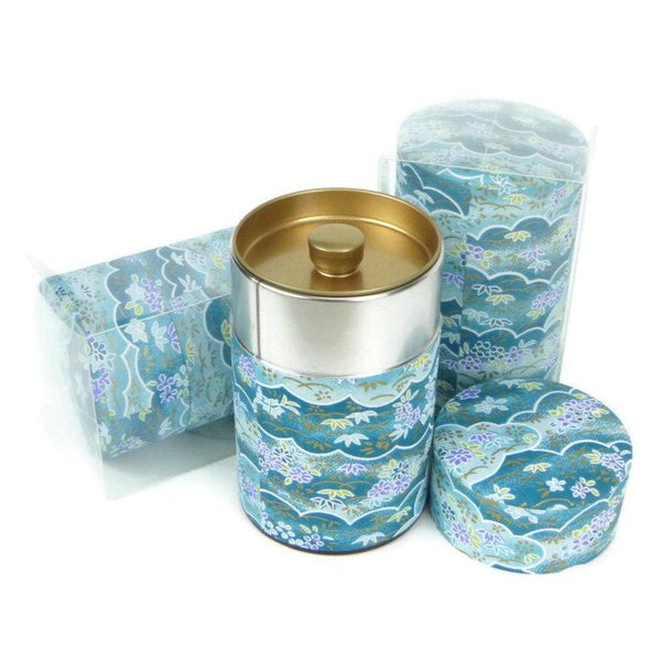 Ocean Lace - Blue Washi Paper Canister 3.5oz