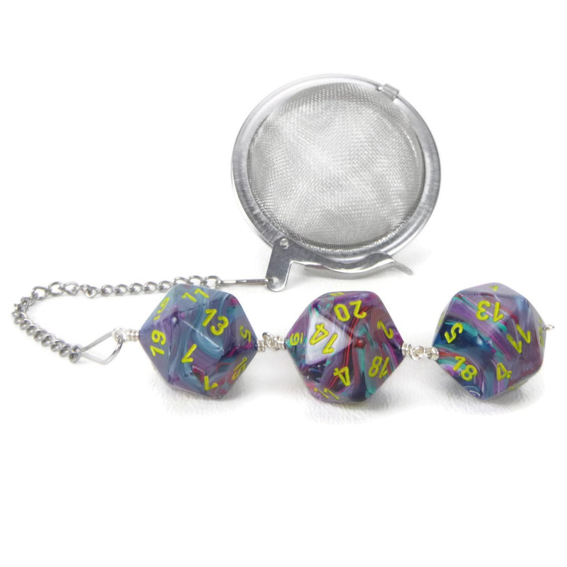 Tea Infuser with Tie-dye dice trio