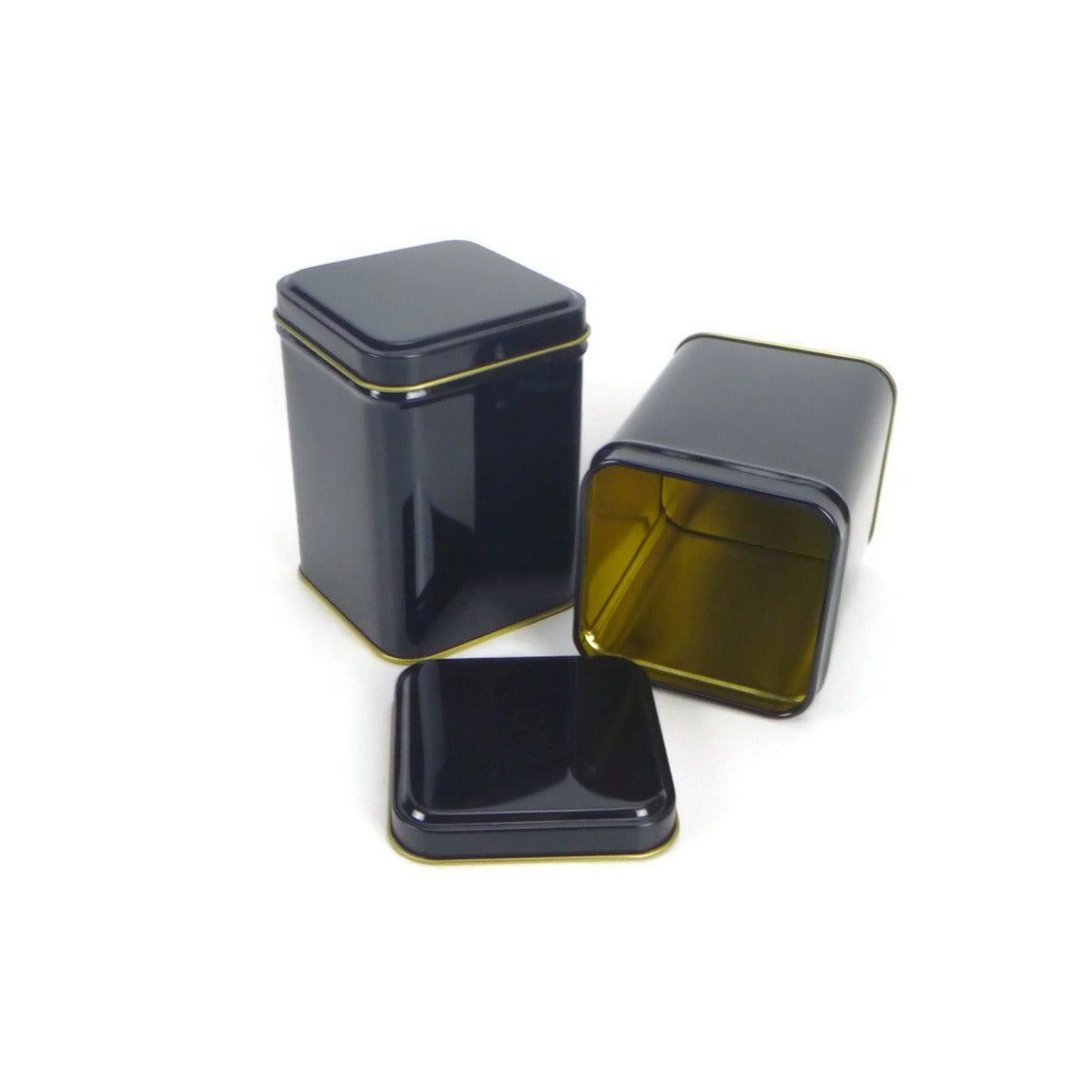 Square Tin in Black - 3.5oz