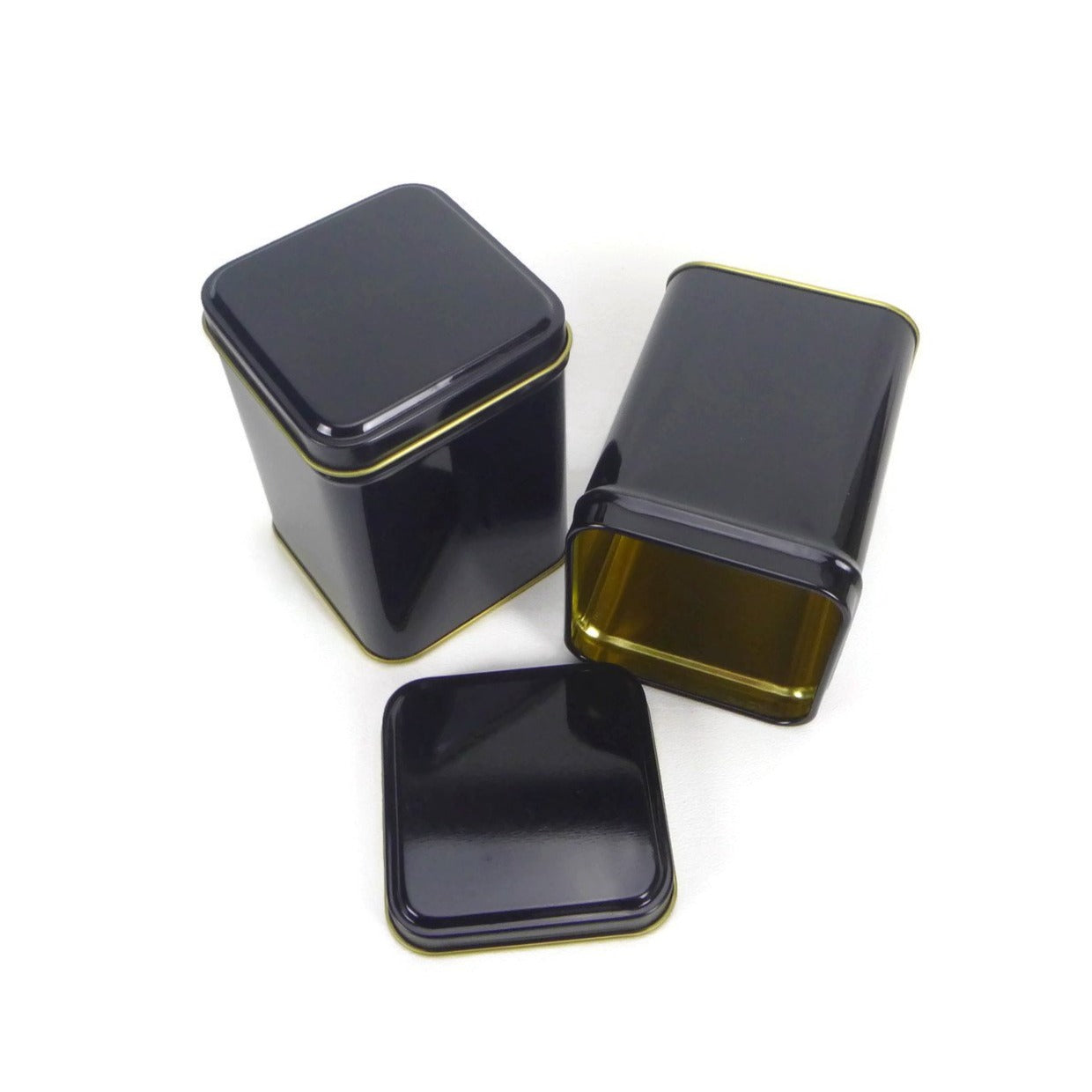 Square Tin in Black - 3.5oz