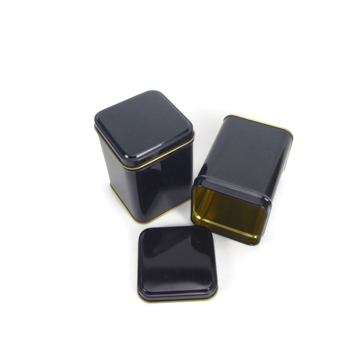 Square Tin in Black - 3.5oz