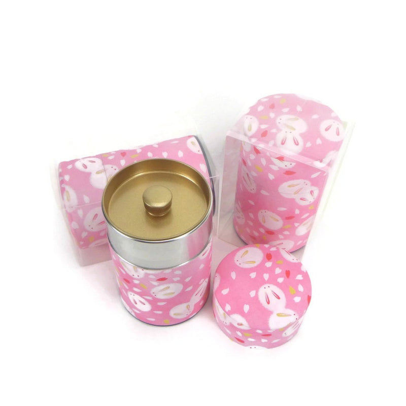 Fluffy Bunnies in Pink Tea Canister - 3.5oz