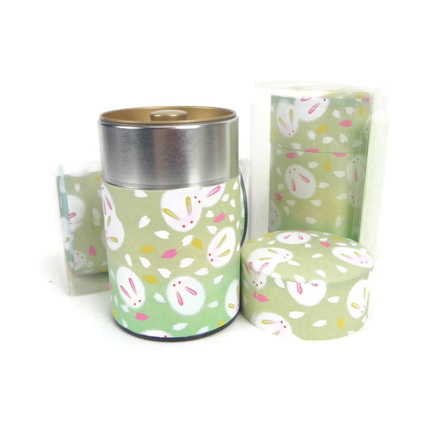 Fluffy Bunnies in Green Tea Canister - 3.5oz