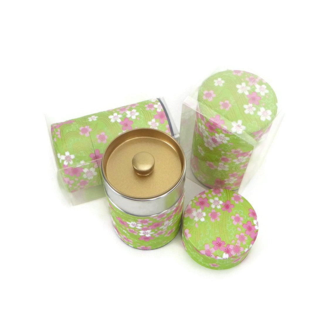Pink and Green Floral Canister - 3.5oz