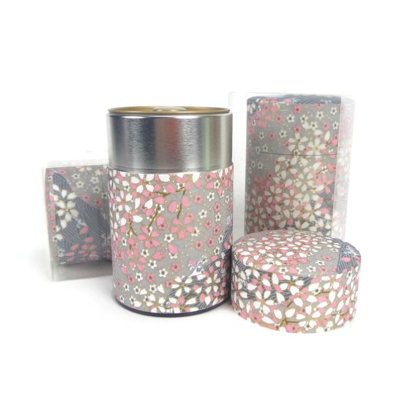 Pink and Grey Floral Canister - 3.5oz