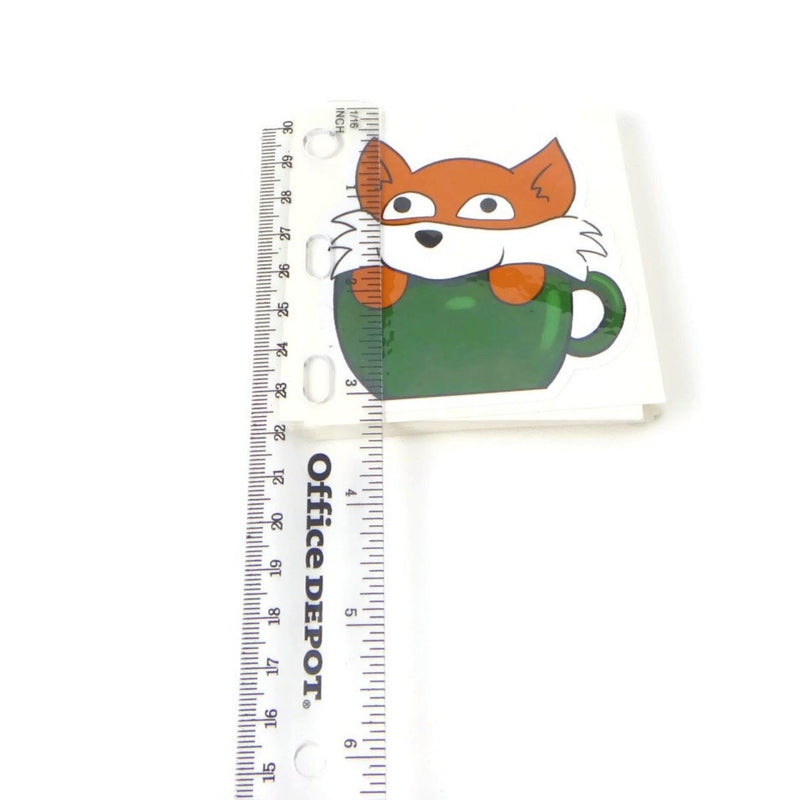 Fox in a Teacup Sticker
