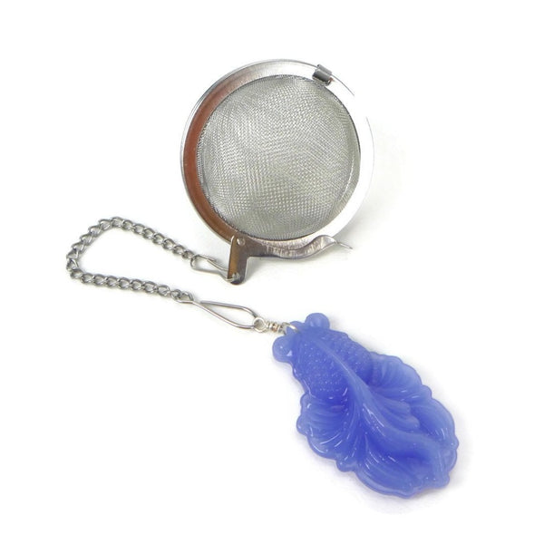 Tea Infuser with Blue Goldfish Charm