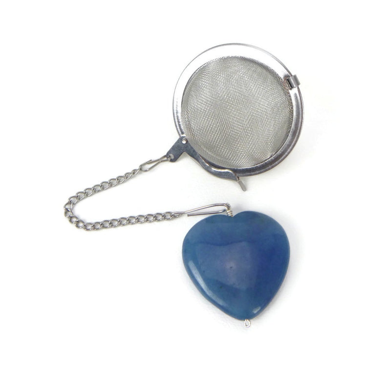Tea Infuser with Blue Heart Charm
