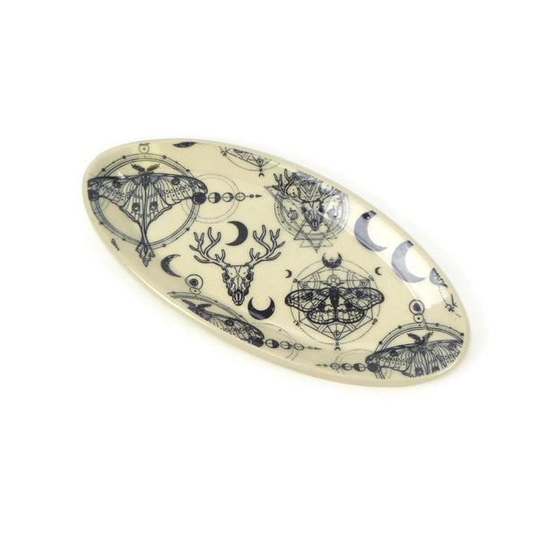 Moth Moon Plate - 7x3