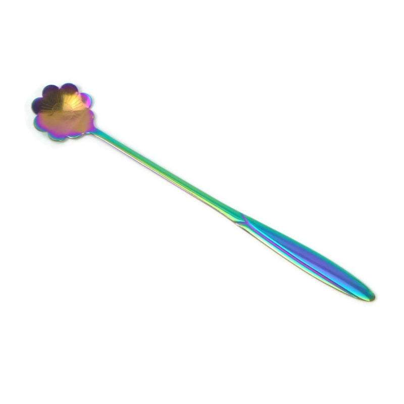 Long Rainbow Flower Spoon (Choose your flower)