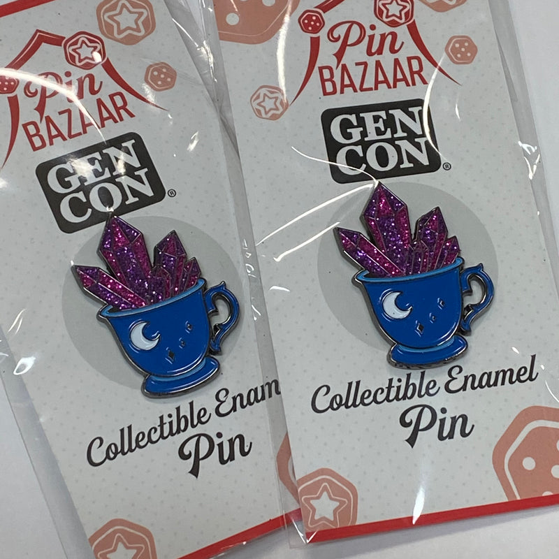 Crystal Teacup Pin - Gen Con 2021 Pin Bazaar Pin