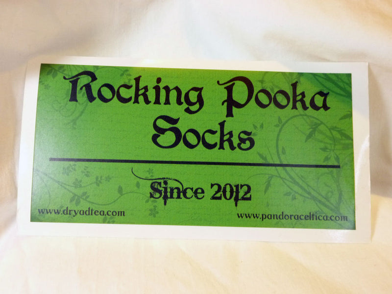 Rocking Pooka Socks Bumper Sticker