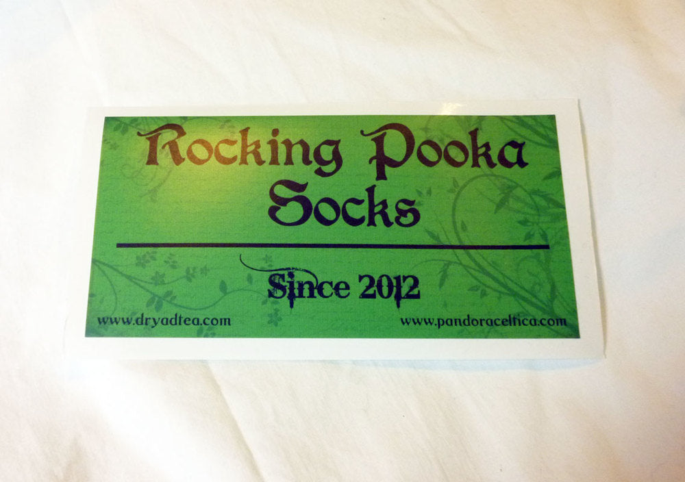 Rocking Pooka Socks Bumper Sticker